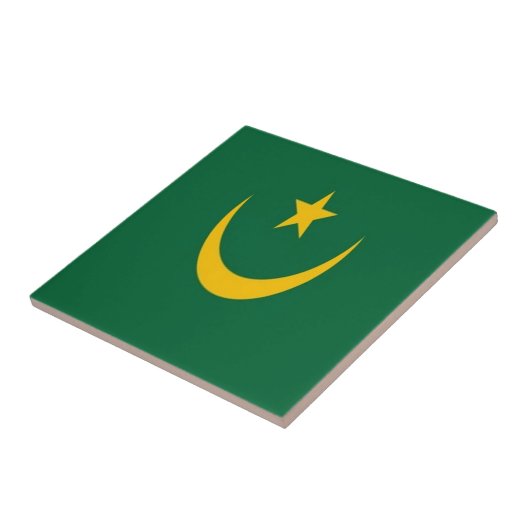 HERR 001 MAURITANIA, Flag, Afrika, Fliese (Seite)