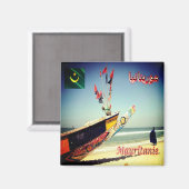 HERR 005 MAURITANIEN, Afrika, Kühlschrank Magnet (Vorderseite/Rückseite)