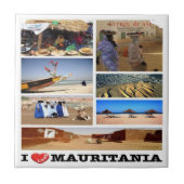 HERR 013 MAURITANIA I Liebe, Mosaik, Afrika, Fliese (Vorderseite)