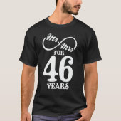 Herr 46 Jahre 46 Jahre Hochzeit T-Shirt (Vorderseite)