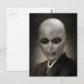 Herr Alien Postkarte (Vorne/Hinten)