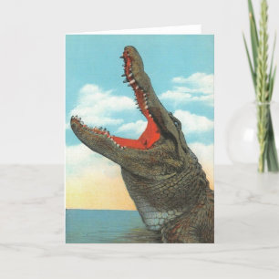 Herr Alligator Card Dankeskarte