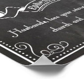 Herr aus den Reihen Mr. und Mrs. Ephesians 5:25 Poster (Ecke)