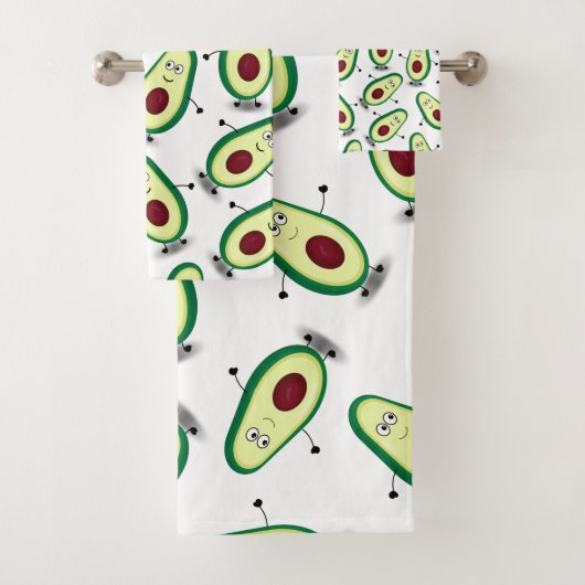 Herr Avocado Pattern Badhandtuch Set (Insitu)