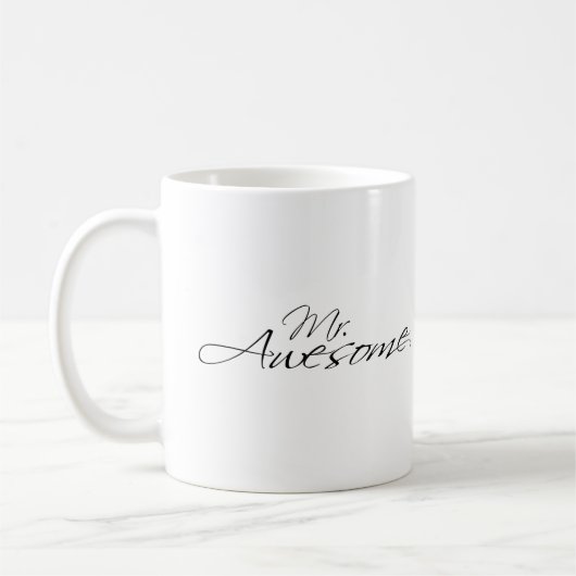 HERR AWESOME (2) KAFFEETASSE (Links)
