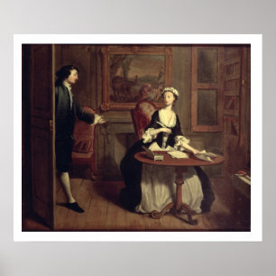 Herr B. findet Pamela-Schreiben, Illustration von Poster