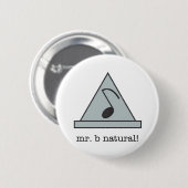 Herr b natürlich! Knopf Button (Vorne & Hinten)