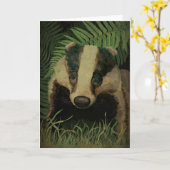 Herr Badger Karte (Gelbe Blume)