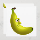 Herr Banana Einladung (Vorne/Hinten)