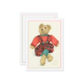 HERR BAR 3.5x2.5 - Flachkarte Mitteilungskarte (Vorderseite/Rückseite Beispiel)