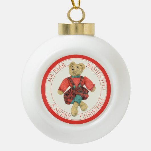 HERR BAR Keramik Schneeflocken Ornament + Text (Vorderseite)