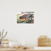 Herr Barred Owl at Sunset (Oil Effect v2) Poster (Küche)