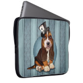 Herr-Basset Hound-Welpe Laptopschutzhülle (Vorne Rechts)
