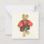 HERR BEAR 2,5" Square Flat Card Mitteilungskarte (Vorderseite)