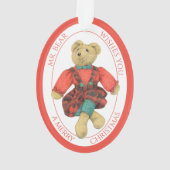 HERR BEAR Akrylorische Ovale Ornamente + Text (Rückseite)