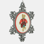 HERR BEAR Pewter Snowflake Ornament (Links)