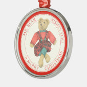 HERR BEAR Premium Runde Ornamente + Text (Links)