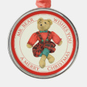 HERR BEAR Premium Runde Ornamente + Text (Vorne)