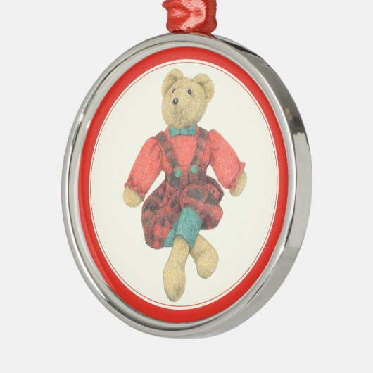 HERR BEAR Premium Runder Ornament (Links)