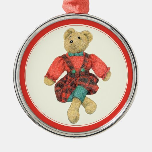 HERR BEAR Premium Runder Ornament (Vorne)