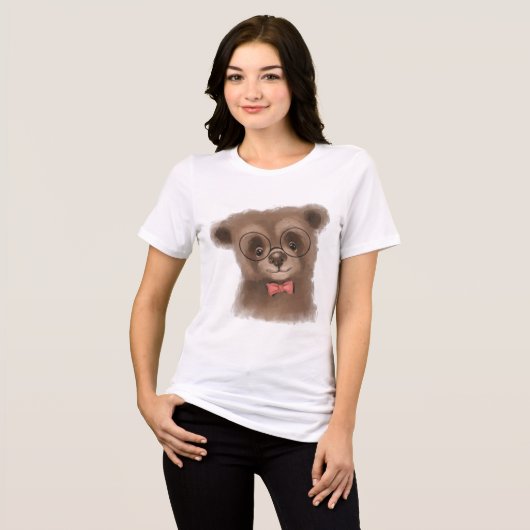 Herr Bear Tri-Blend Shirt (Vorderseite voll)