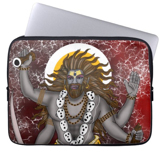 Herr Bhairava  Laptopschutzhülle (Vorderseite)