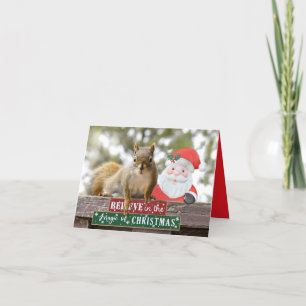 Herr Bickles Die Weihnachtskarte des Eichhörnchens Feiertagskarte