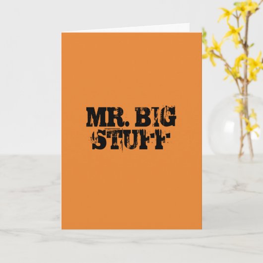 HERR BIG STUFF CARD KARTE (Gelbe Blume)
