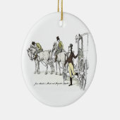 Herr Bingley Arrives - Jane Austen Pride & Prejudi Keramik Ornament (Rechts)