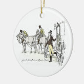 Herr Bingley Arrives - Jane Austen Pride & Prejudi Keramik Ornament (Links)