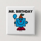 Herr Birthday | Happy Birthday Balloon Button (Vorderseite)