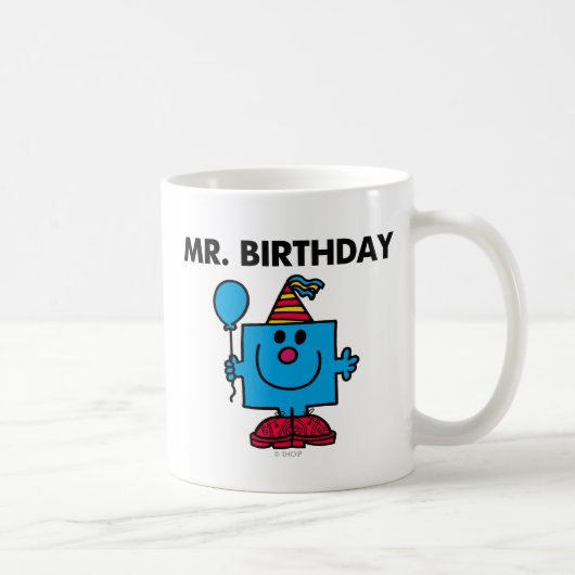 Herr Birthday | Happy Birthday Balloon Kaffeetasse (Rechts)