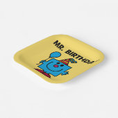 Herr Birthday | Happy Birthday Balloon Pappteller (Gewinkelt)