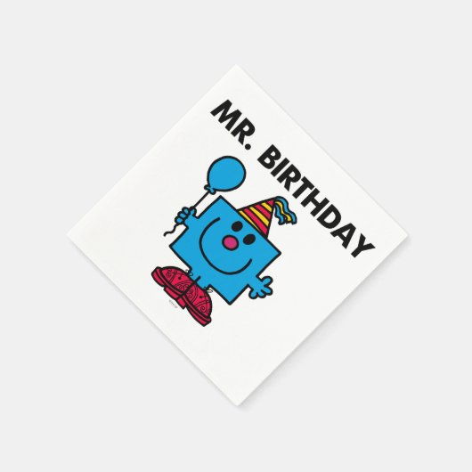 Herr Birthday | Happy Birthday Balloon Serviette (Ecke)