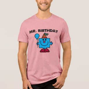 Herr Birthday Happy Birthday Balloon Tri-Blend Shirt
