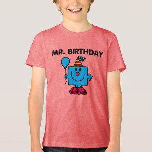 Herr Birthday   Happy Birthday Balloon Tri-Blend Shirt