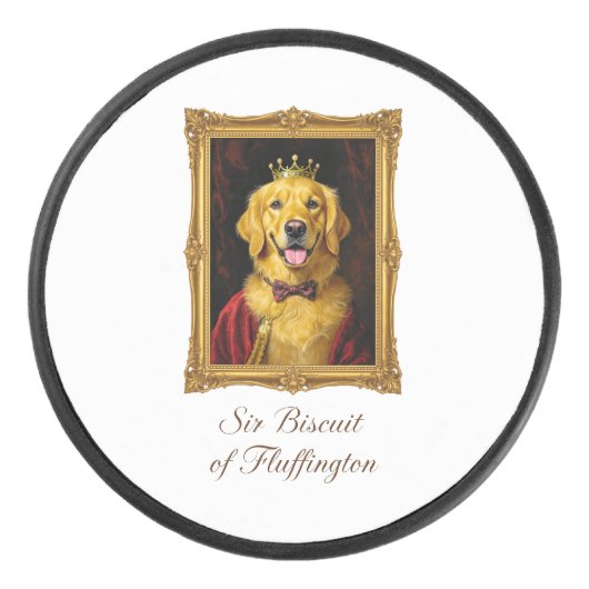 Herr Biscuit von Fluffington Eishockey Puck (Vorderseite)