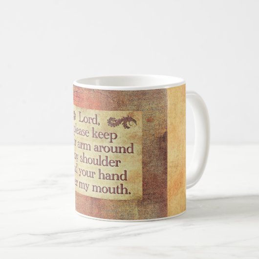Herr, bitte Behalt deinen Arm — Kaffee-Tasse Kaffeetasse (VorderseiteRechts)