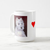 Herr Bob, weiße Welpen-Tasse Kaffeetasse (Vorderseite Links)