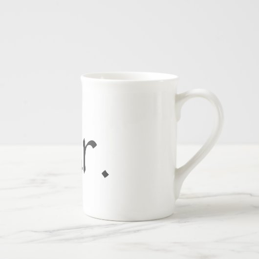 Herr Bone China Coffee Mug Porzellantasse (Rechts)