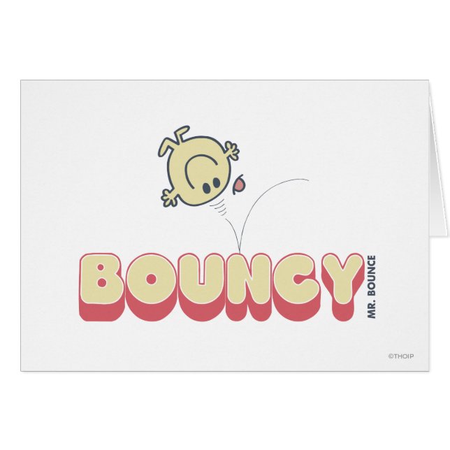 Herr Bounce Bouncing auf seinem Kopf (Vorderseite (Horizontal))