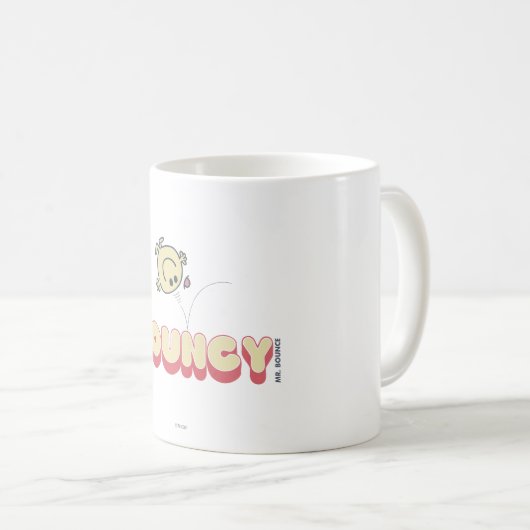 Herr Bounce Bouncing auf seinem Kopf Kaffeetasse (VorderseiteRechts)