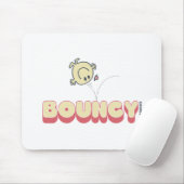 Herr Bounce Bouncing auf seinem Kopf Mousepad (Mit Mouse)