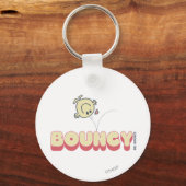 Herr Bounce Bouncing auf seinem Kopf Schlüsselanhänger (Vorderseite)