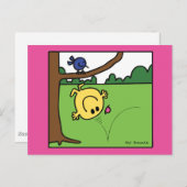 Herr Bounce im Park Postkarte (Vorne/Hinten)