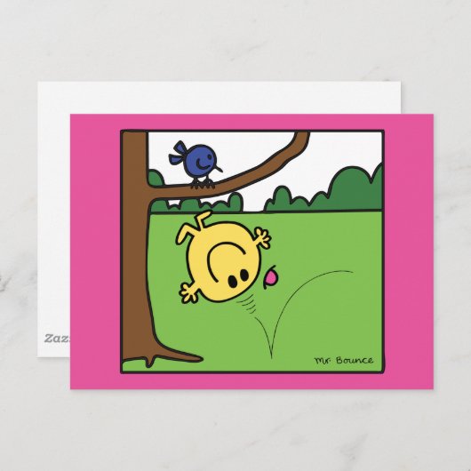 Herr Bounce im Park Postkarte (Vorne/Hinten)
