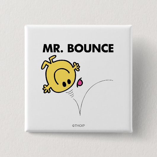 Herr Bounce | Klassische Pose Button (Vorderseite)
