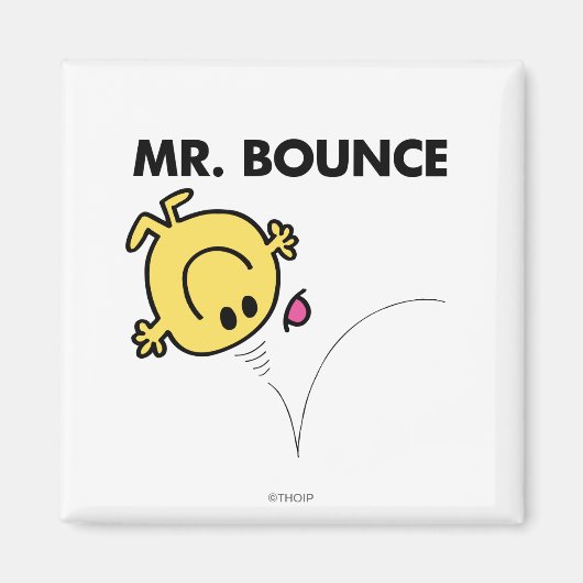 Herr Bounce | Klassische Pose Magnet (Vorne)