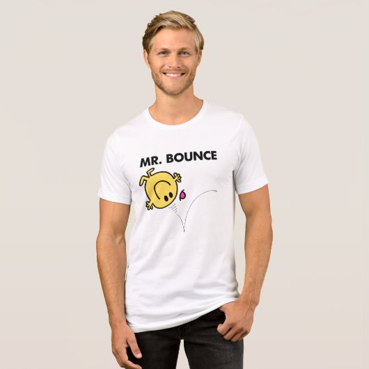 Herr Bounce | Klassische Pose Tri-Blend Shirt (Vorderseite voll)