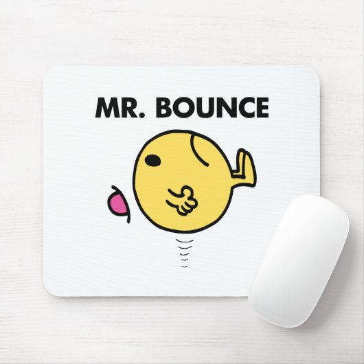 Herr Bounce | Unglücklicher Abbruch Mousepad (Mit Mouse)